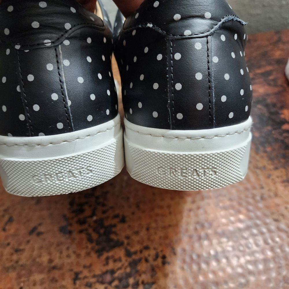 Nick Wooster x GREATS Men's Sz. 7 The Royale Nero Polka Dot Sneaker - Picture 12 of 16